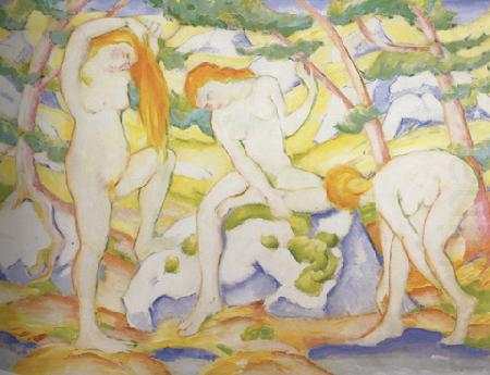 Bathing Girls (mk34), Franz Marc